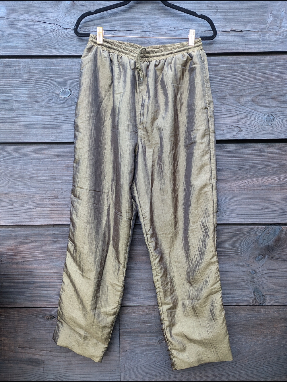 90s Metallic Women's Drawstring Track Pants